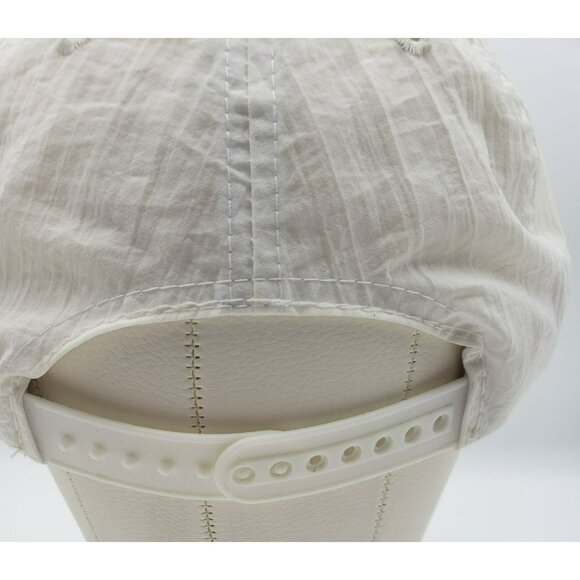 Vtg White Hawaii Embroidered Baseball Cap, Snapback Adjustable, Rope Braid Trim - Picture 4 of 10